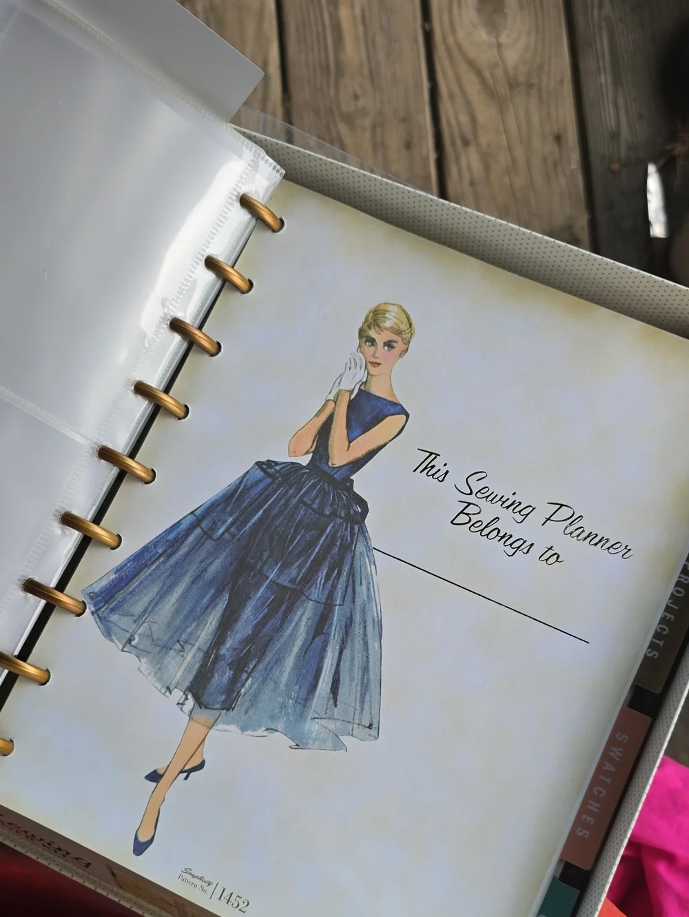 Simplicity 90th Anniversary Vintage Sewing Planner Kit Year At A Glance + Weekly